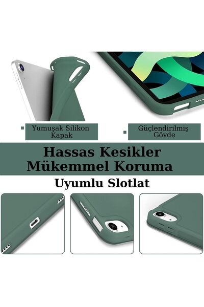 Fuchsia Apple iPad 10.9 2022 (10.Nesil) Kalemlikli Katlanabilen Kılıf