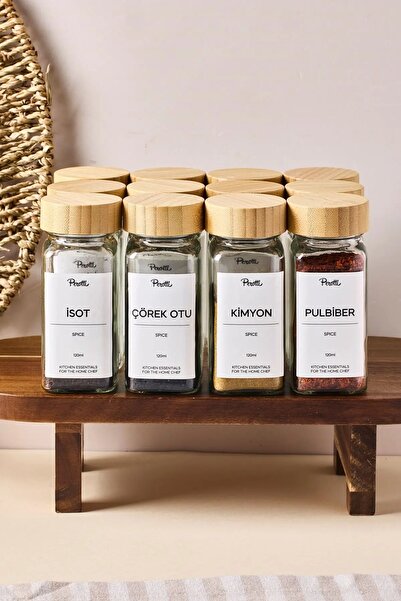 Perotti 16777 Raul Bamboo 12li Baharatlık Takımı 120ML