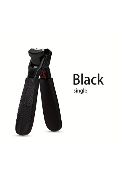 Choice مجموعة مقص أظافر قدم احترافية صغيرة سوداء مكونة من 4 قطع - مصنوعة من ا...