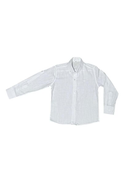 RİNDO KİDS БЯЛА РИЗА С ГЕРБ