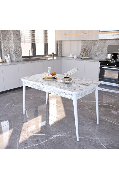 MEVA HOME ART Açılır Kapanır Kelebek Masa Mutfak & Yemek Masası MDF Tablalı A...