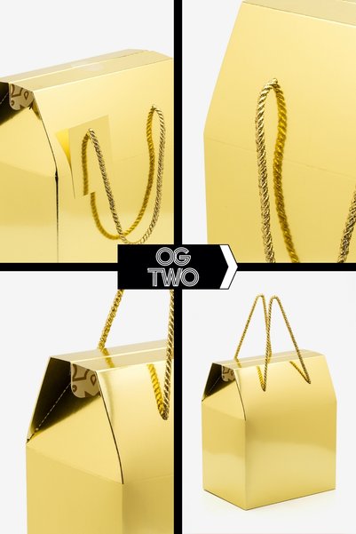 OGTWO Premium Custom Design Large Size Gift Package Special Empty Cardboard Bag Gift Box for Special Occasions