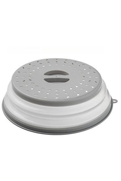 Choice واقي رذاذ رمادي اللون للميكروويف، غطاء قابل للطي للميكروويف مزود بخطاف...