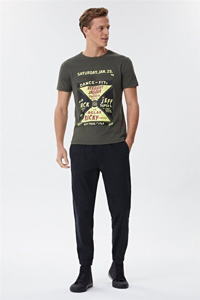 Lee Cooper Ανδρικό μπλουζάκι Kenway 100% βαμβακερό με λαιμόκοψη ποδηλατικού τ...