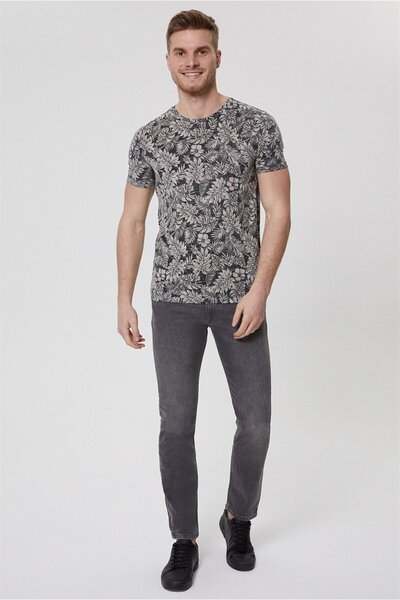 Lee Cooper Drake men's crew neck t-shirt anthracite