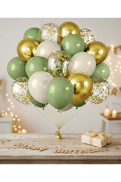 parti kral 30 Adet Karışık Lateks Balon Demeti