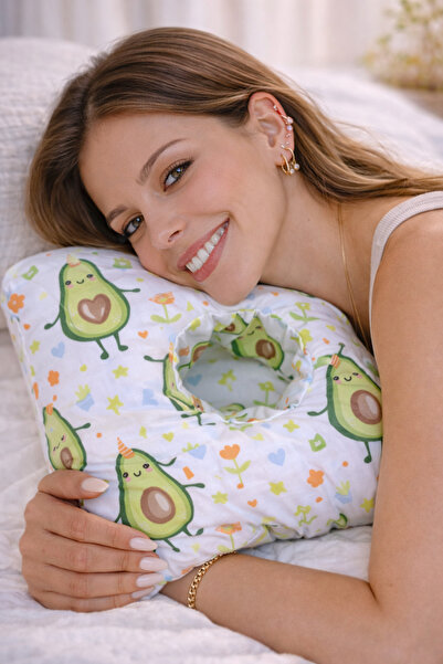 moonzy - minimalist & cozy Pernă pentru piercing – Avocado cu husă lavabilă –...