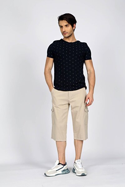 Lee Cooper Pine 1 Men's 100% Cotton O-Neck T-Shirt Navy Blue