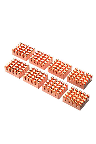 Choice 8pcs TEUCER 4/812-PCS VRAM Copper Heatsink 13x12x5mm Thermal Conductiv...