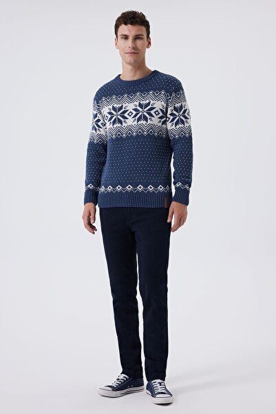 Lee Cooper Snowy Men's Sweater Indigo