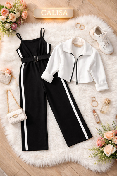 Genel Markalar CALİSA KIZ ÇOCUK TULUM CEKET KOMBİN | BAYRAMLIK