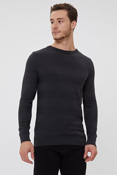 Lee Cooper Holden Men's Crew Neck Sweater Dark Gray