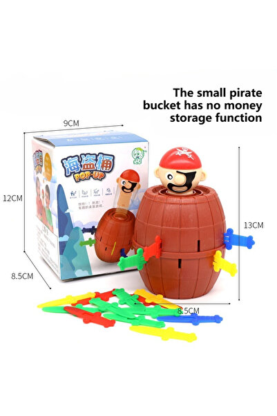 Choice لعبة لوحية صغيرة للقراصنة، ألعاب مونتيسوري للتجمعات العائلية، مكعبات أ...