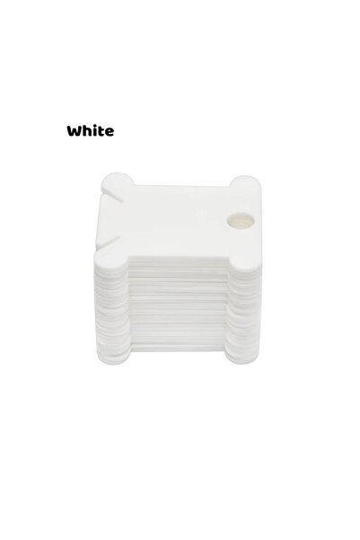 Choice 50pcs White Zxiixz Embroidery Thread Holder Floss Craft Bobbin Cross S...