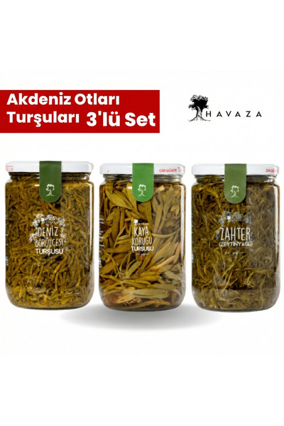 Havaza Akdeniz Otları Turşuları- Deniz Börülcesi Kaya Koruğu Yağlı Zahter 720...