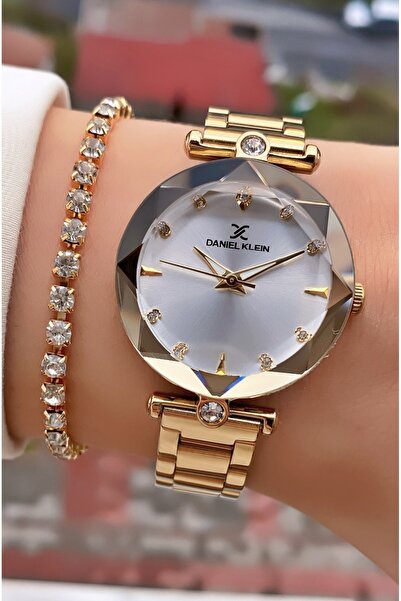 Daniel Klein Brand - Gold Color - Original - Waterproof 2 Years Warranty Wome...