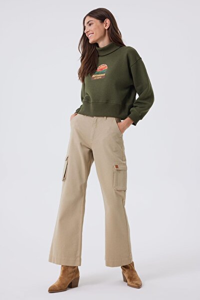 Lee Cooper Sandy Women's Woven Trousers Beige