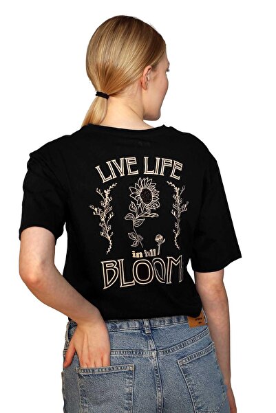 Lee Cooper Lades Women's 100% Cotton O-Neck T-Shirt Black