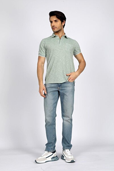 Lee Cooper New Jake Erkek Pike Polo Yaka T-Shirt Pastel Yeşili