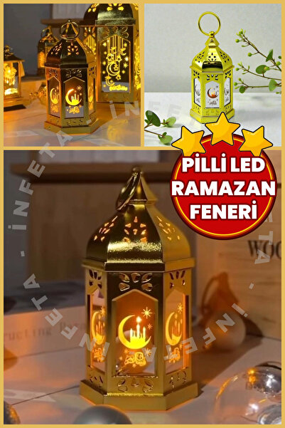 İnfeta Ramazan Feneri Kubbeli Ramazan Temalı Dekoratif Işık Ramazan Bayramı İ...