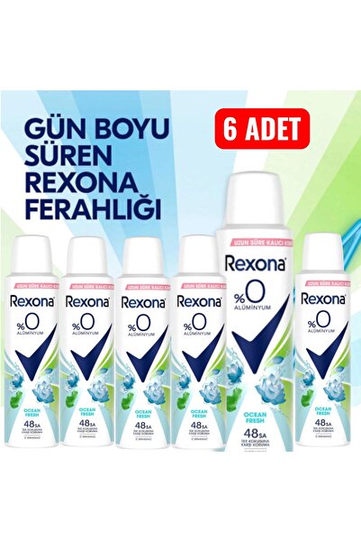Rexona KADIN DEO OCEAN FRESH 150 ML 6 ADET