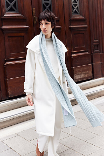 FACETTE Плетен шал Мента