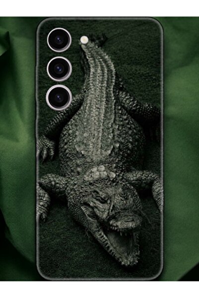 Poyem Aksesuar حافظة سامسونج S23 الفاخرة بنمط التمساح