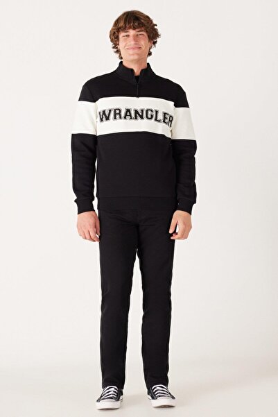 WRANGLER Swea tricou pentru bărbați, negru W232526001