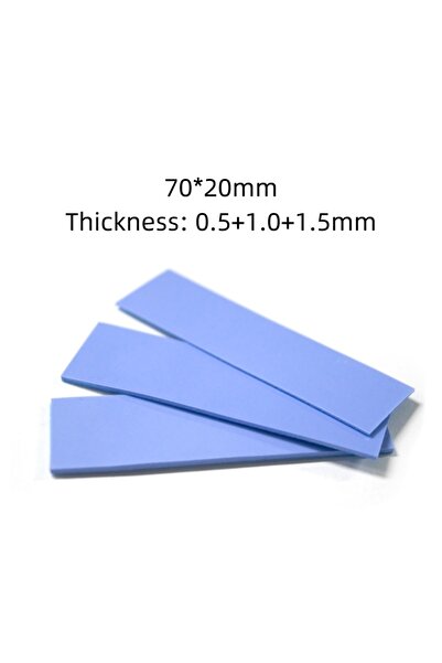 Choice 3pcs 0.5 1.0 1.5mm Soft Silicone Thermal Pads for M.2 2280 SSD NVMe He...