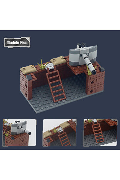 Choice STR-5 MOC Military Trench Building Blocks Military Base Blocks Toy Set...