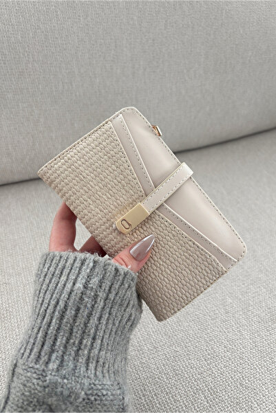 Yuka Atelier Portofel din piele artificială cu design texturat