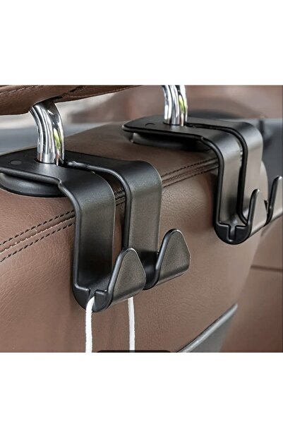 AutoFresh 2Pcs Car Seat Back Hook Multi-Functional Phone Holder Car Bag Hanger