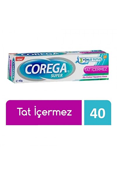 Corega Süper Diş Protezi Yapıştırıcı Tat İçermez Krem 40 gr - Eski Ambalaj