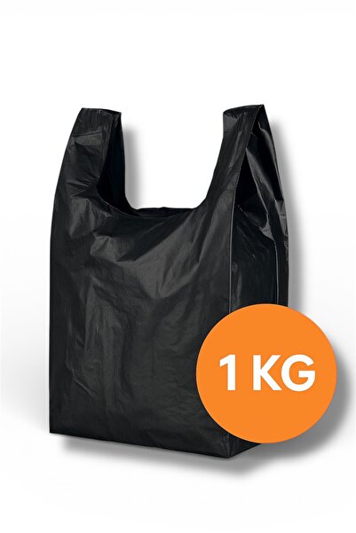 livaambalaj Siyah Atlet Market, Manav, Çöp 1. Kalite Küçük Boy Poşet 1 Kg