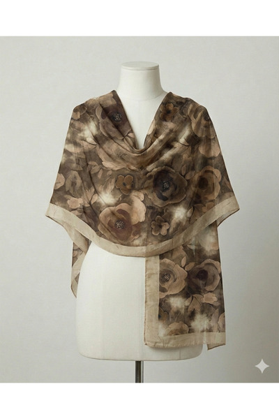 SK Scarfs Dijital Kraş Kumaş Bohem Şal