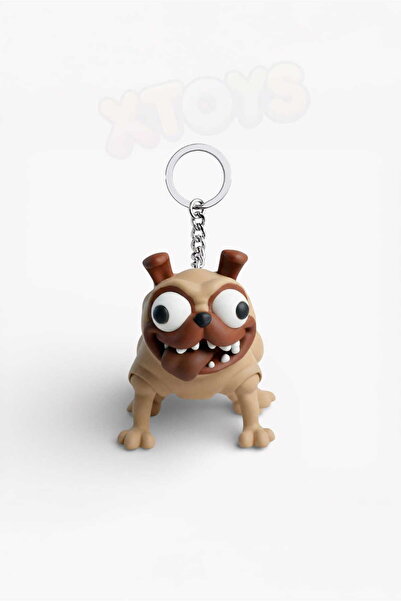 Xtoys Sevimli Çılgın Köpek Anahtarlık Çanta Aksesuarı ve Komik Hareketli Oyun...