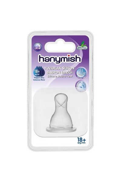 Hanymish Yuvarlak Biberon Emziği 18+ Ay Kod 462