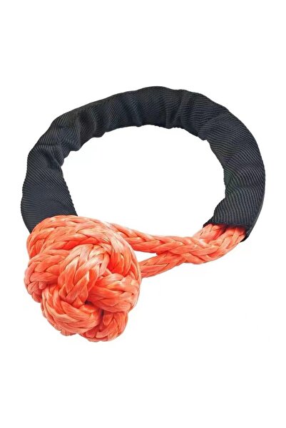 Choice حبل سحب صناعي برتقالي اللون، يتحمل وزنًا يصل إلى 41000 رطل، ذو حلقة نا...