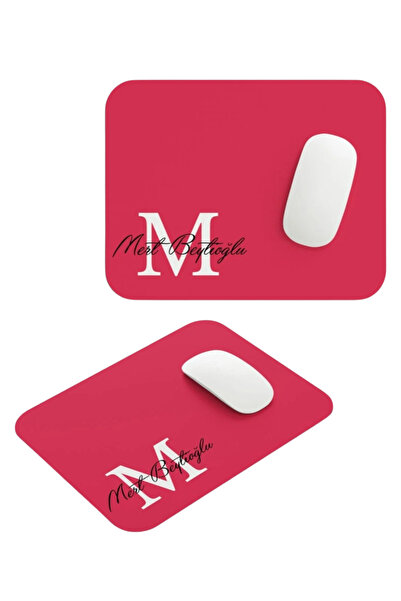 Home Kişiye Özel İsimli Pembe Mouse Pad – Harf ve İsim Baskılı, Şık Masaüstü ...