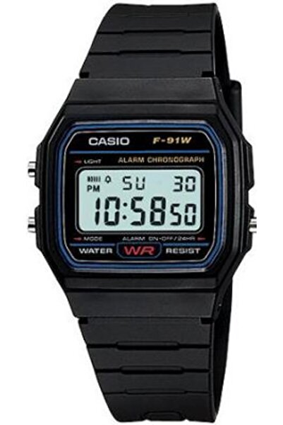 Casio F-91W-1DG ERKEK KOL SAATİ ( 2 Yıl Türkiye Tek Distribütörü Ersa Saat Garantilidir)