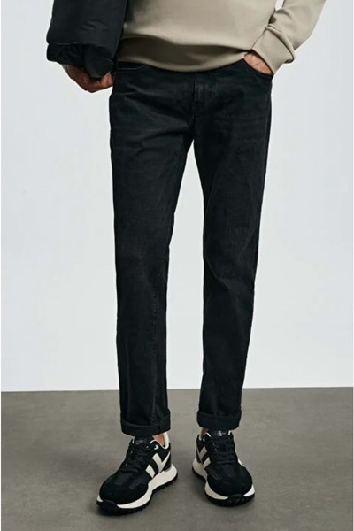 Lufian 112200262 William Spor Jean Men's Trousers Slim Fit Men's Jeans Black
