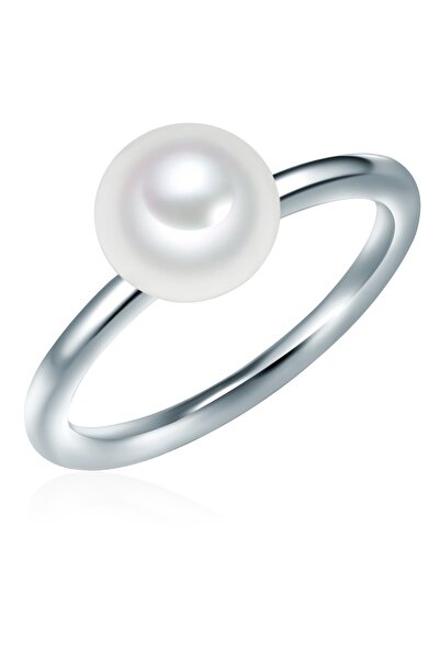 Valero Pearls Silberring Ring Sterling Silber Süßwasser-Zuchtperle weiß