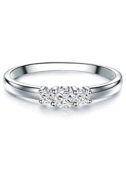 Trilani Silberring Ring Sterling Silber Topas weiß