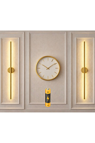 Fico Home Modern Pilli Aplik 70 Cm Dekoratif Ledli 1 Adet Aç Kapa Butonlu Kab...