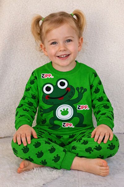 Bilge Trend Set de pijamale pentru fete și băieți cu imprimeu broaște, set de...