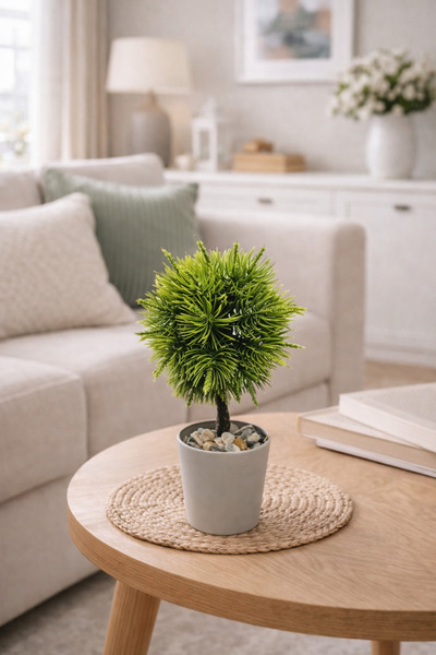 IRILIS Planta artificiala decorativa in ghiveci, verde, 20 cm inaltime