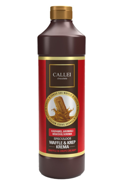 Callei Karamelize Bisküvili Waffle & Pancake Çikolata Sosu 1 Kg – Yoğun Aroma...