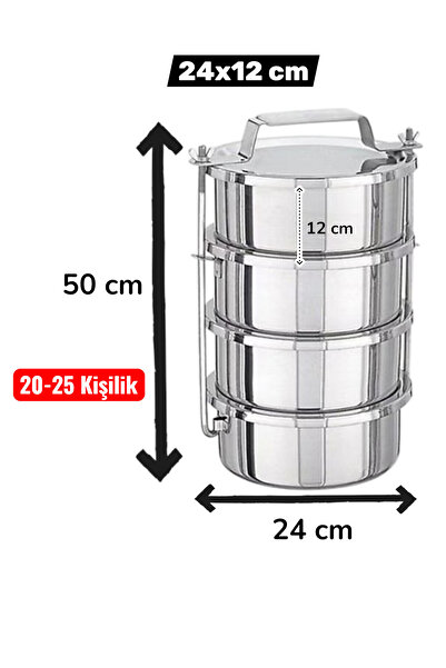 Russet 24x12cm Paslanmaz Çelik Sefer Tası 22 LT (Endüstriyel Devasa Boy) Cate...