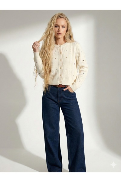 ribana KİRAZLI KISA TRİKO HIRKA CEKET