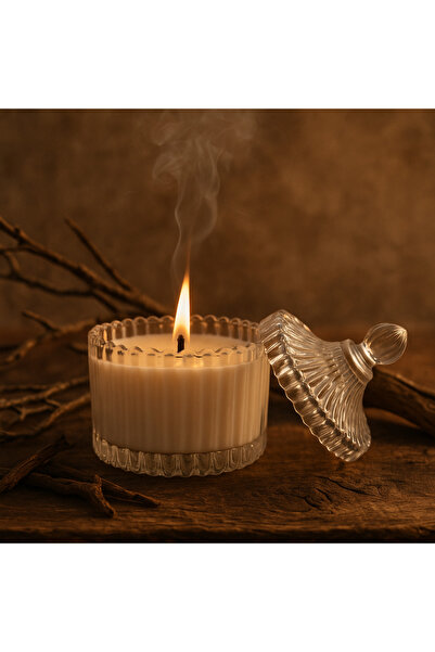 OEM Lumânare parfumată de lux LUVE, Rășină mistică, Tămâie și Lemn uscat, 80 g